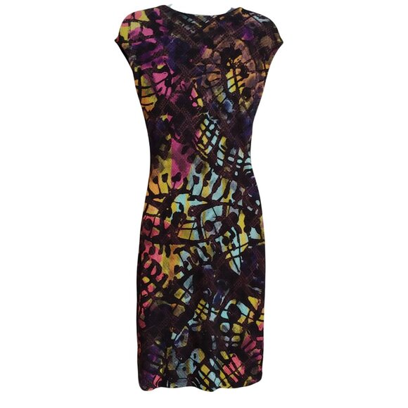 Desigual Collab W/Christian Lacroix Colorful Print Sleeveless Sheath Dress S - Picture 2 of 14
